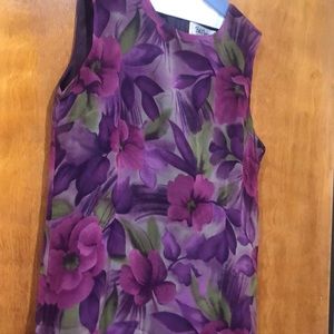 Authentic Original Purely Vintage Silk Bob Mackie Deep Fall Floral Evening Dress